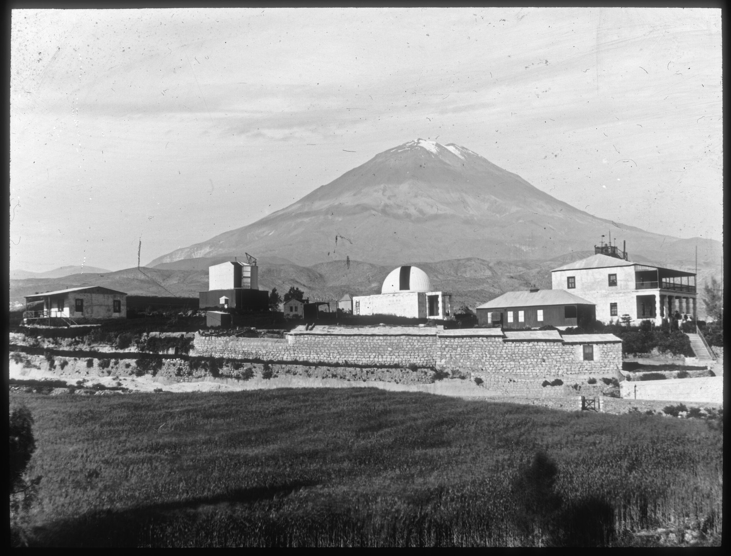 The Arequipa Station with El Misti in the background.