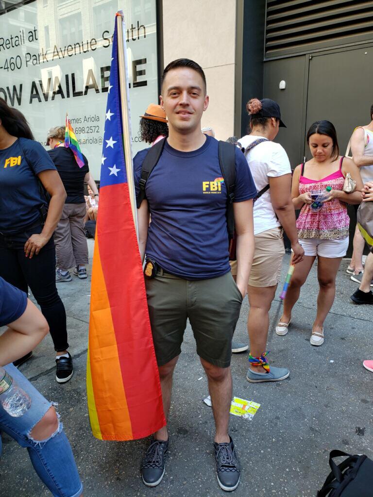 Mateo Gomez helped revive the FBI's participation in New York's Pride March, a celebration of LGBTQ+ identities that attracts hundreds of thousands of participants each year.